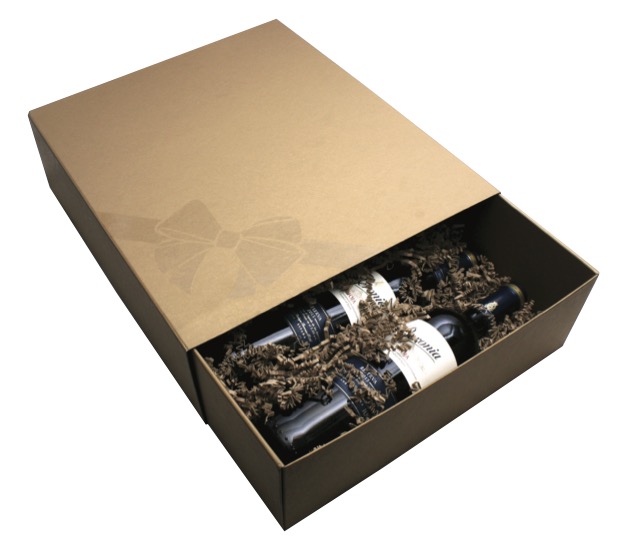 DELUXE GIFT BOX 43X36CM GOLD X10(690904)